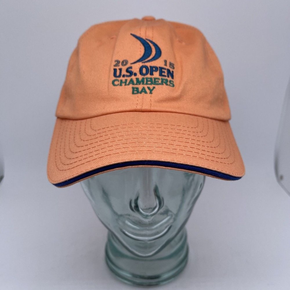 USGA Member 2015 Golf US Open Chambers Bay Orange Adjustable Cap Hat